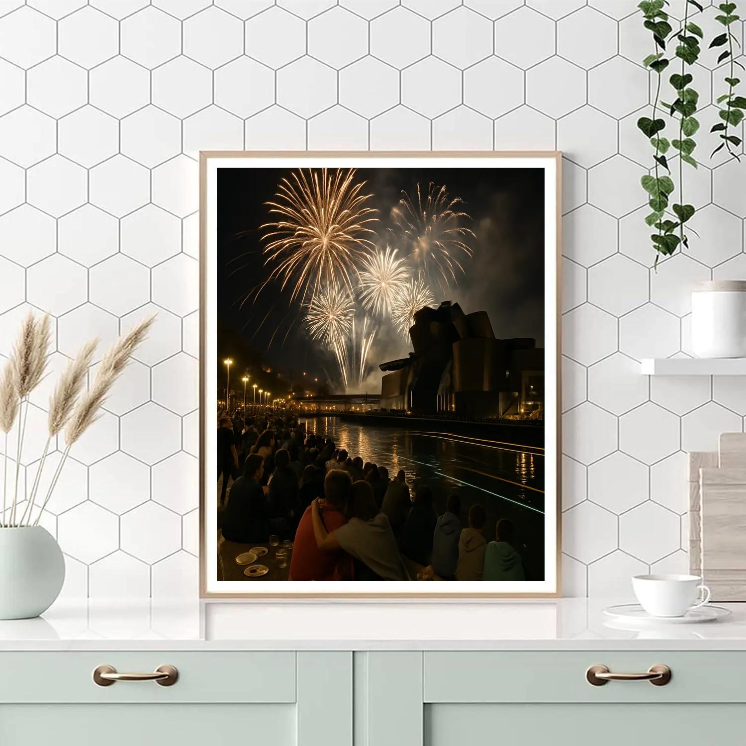 Semana Grande Bilbao Fireworks painting number kit