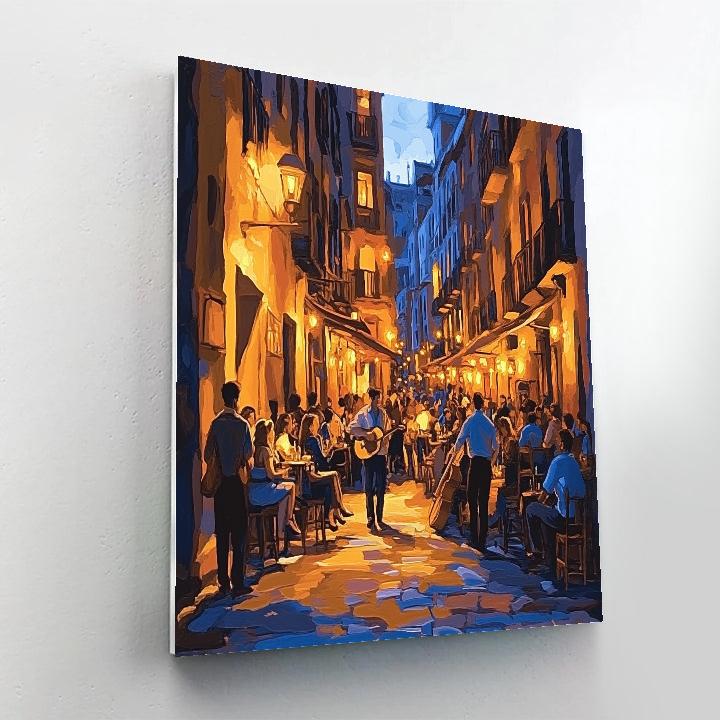 Bairro Alto Nightlife Lisbon Portugal Paint by numbers art