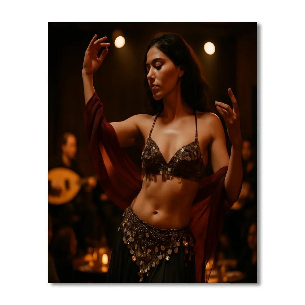 Raqs Sharqi Middle Eastern Dance Night DIY paint by numbers