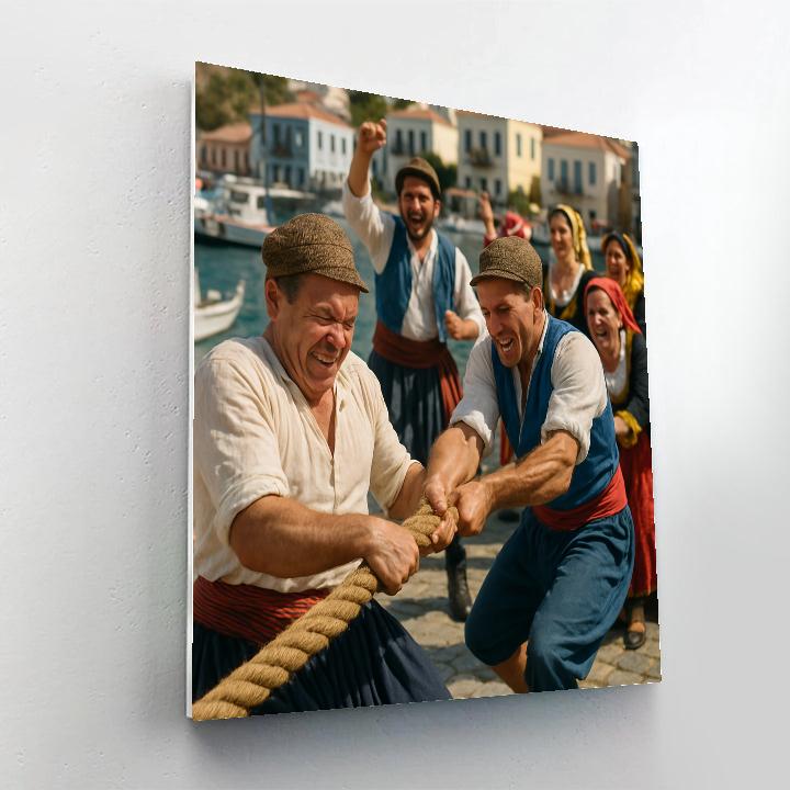 Nafplio Carnival Tug Of War DIY paint by numbers