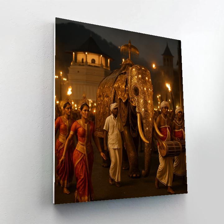Kandy Esala Perahera Night Procession painting number kit