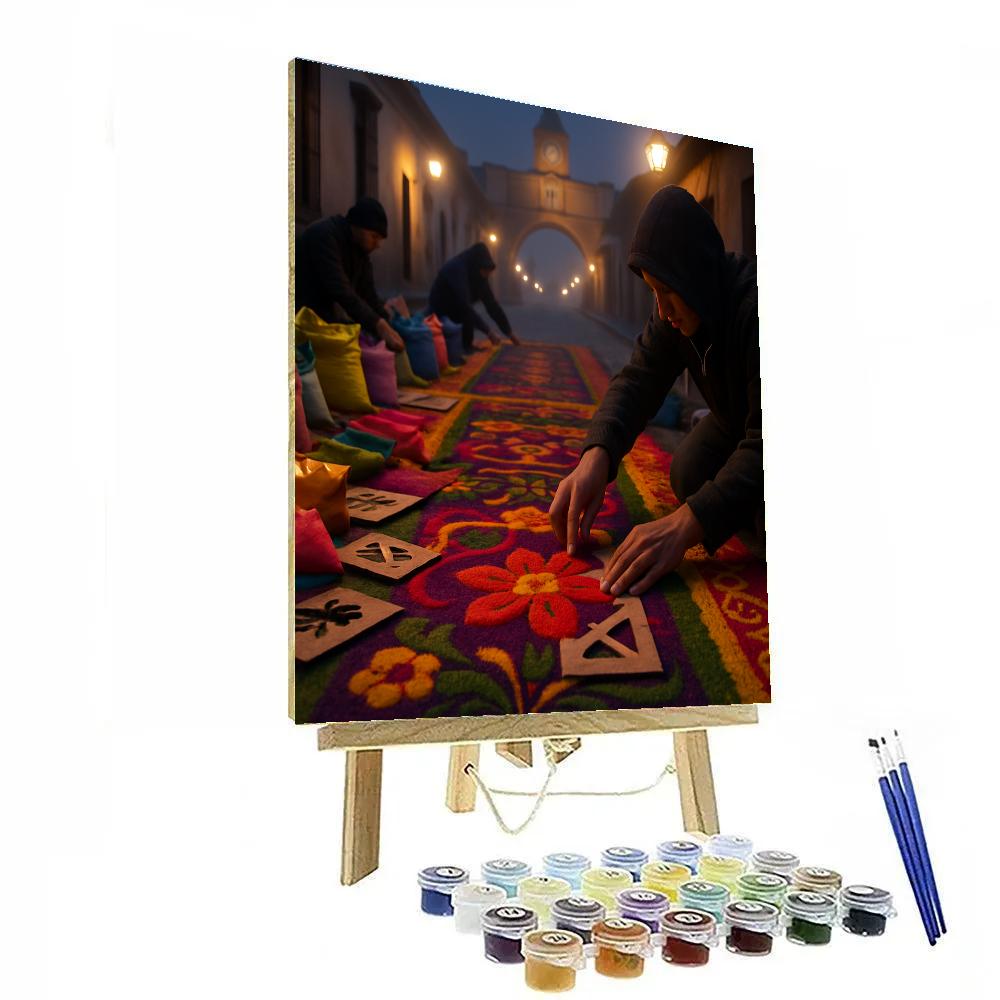 Semana Santa Antigua Alfombra Makers painting number kit