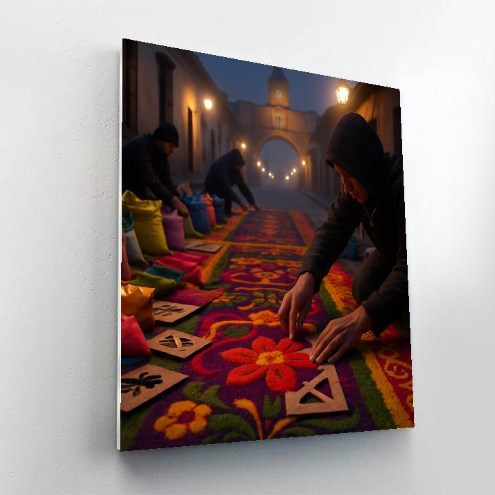 Semana Santa Antigua Alfombra Makers painting number kit