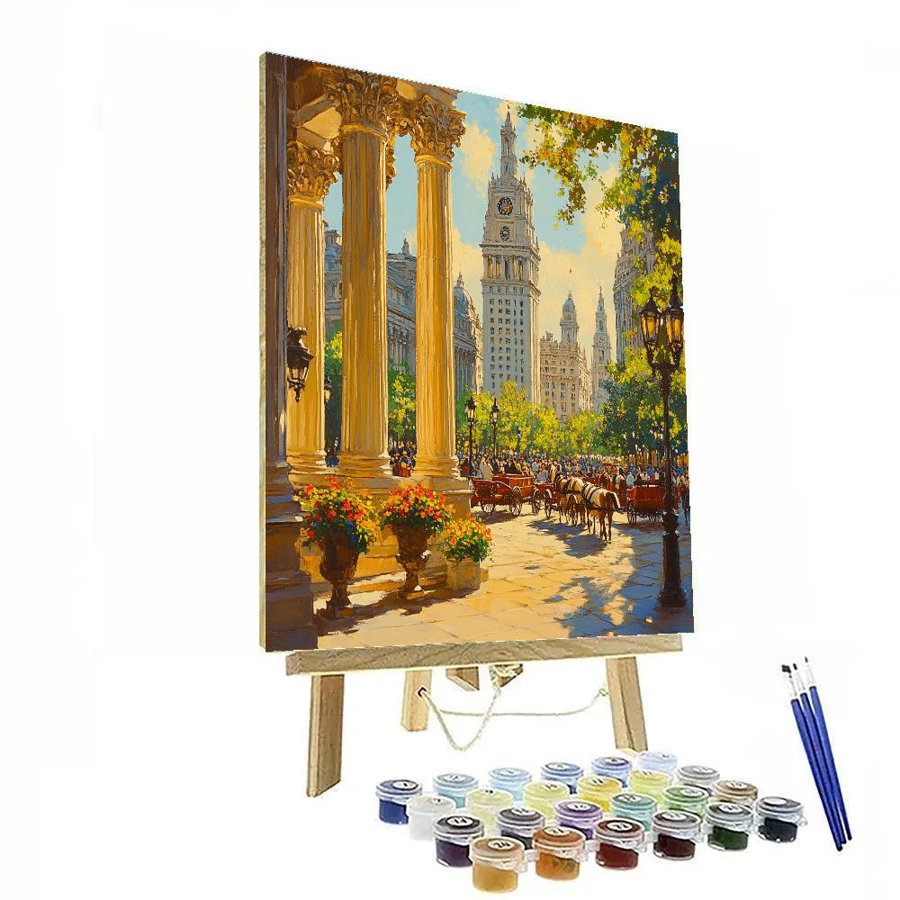 Sultanahmet Square View Istanbul Turkey Numbered painting kits