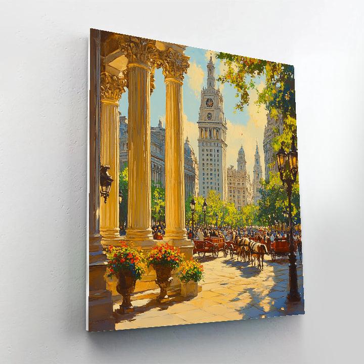 Sultanahmet Square View Istanbul Turkey Numbered painting kits