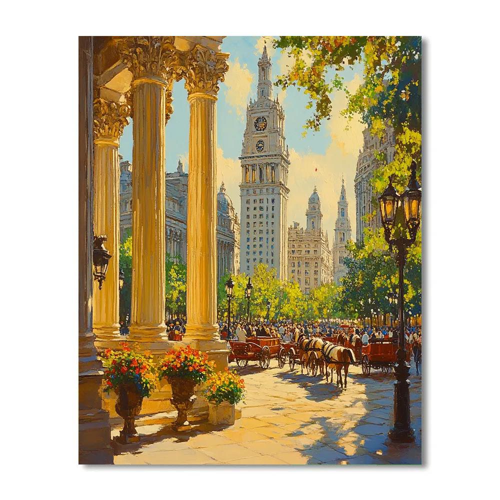 Sultanahmet Square View Istanbul Turkey Numbered painting kits