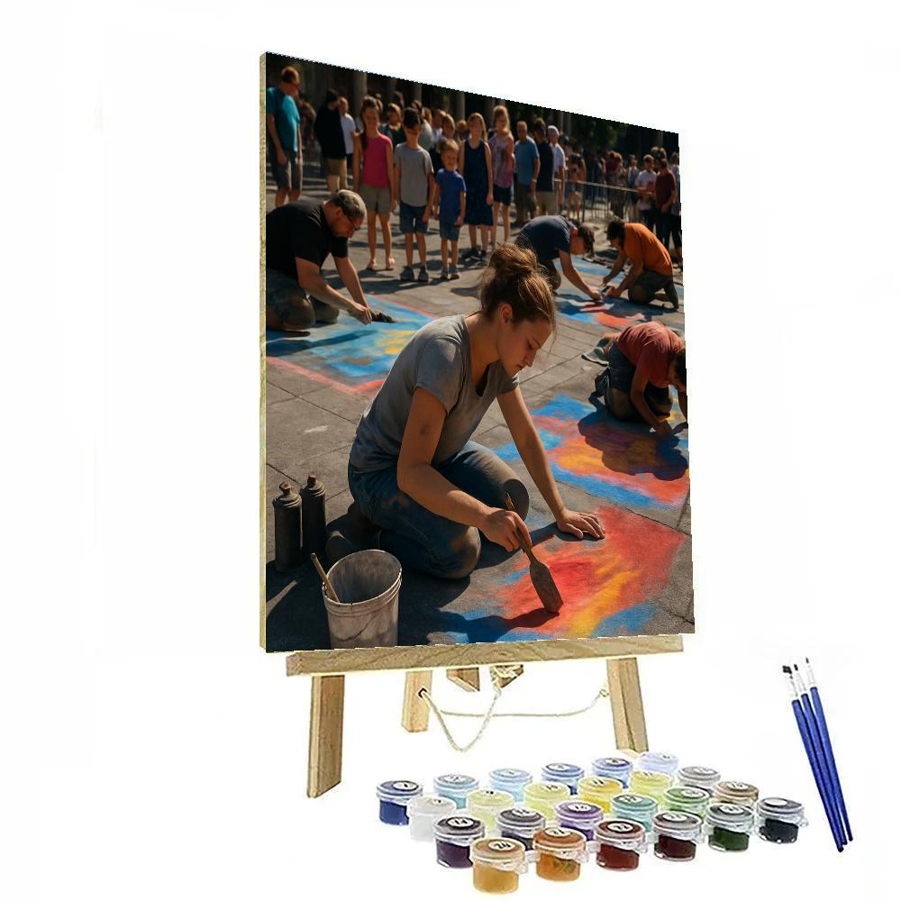 Pavement Mural Festival Urban Art Numbered painting kits