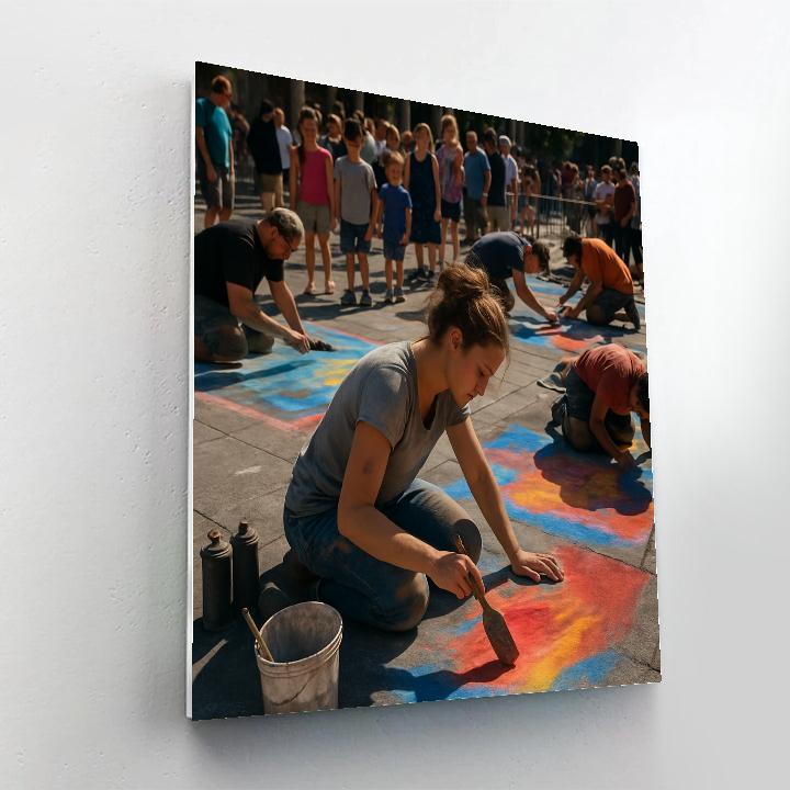 Pavement Mural Festival Urban Art Numbered painting kits
