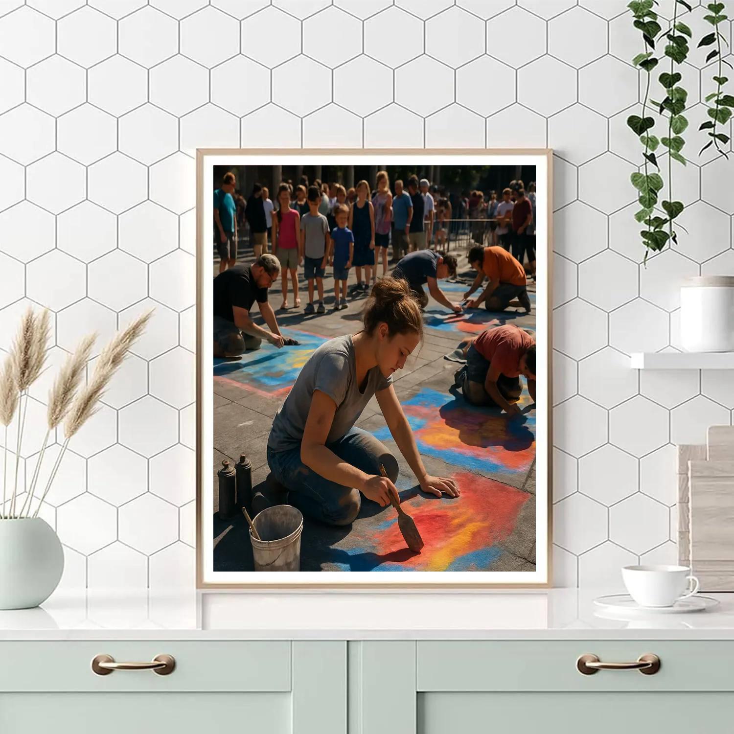 Pavement Mural Festival Urban Art Numbered painting kits