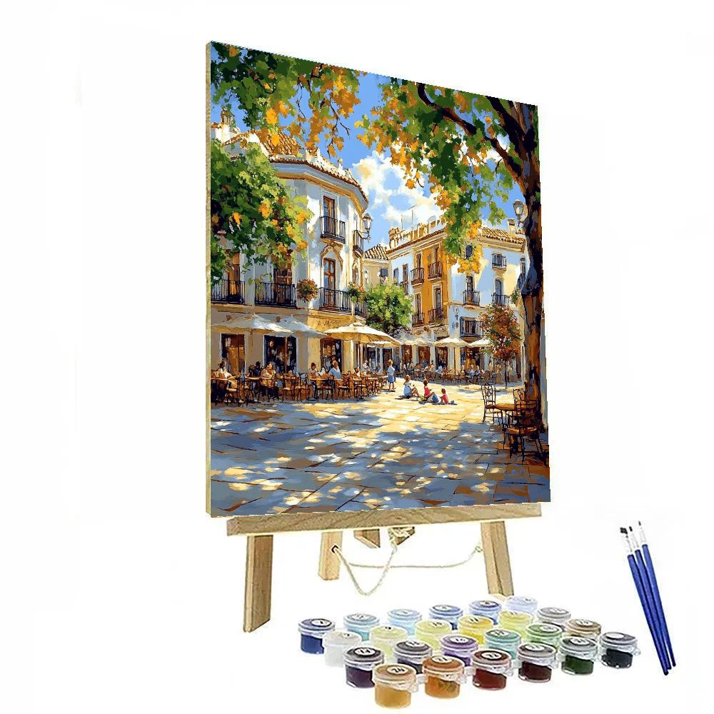 Plaza De Cervantes Alcala De Henares Spain Painting by numbers kit