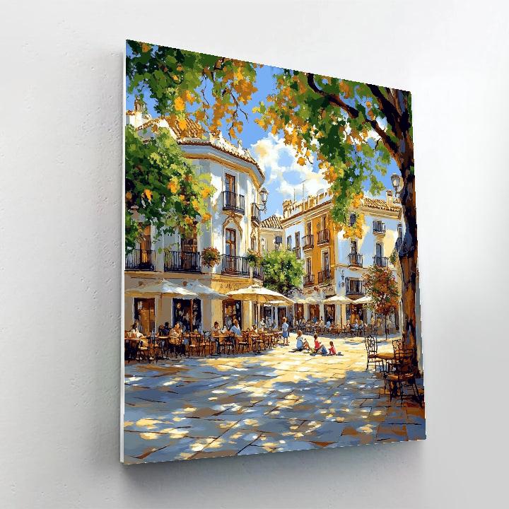 Plaza De Cervantes Alcala De Henares Spain Painting by numbers kit