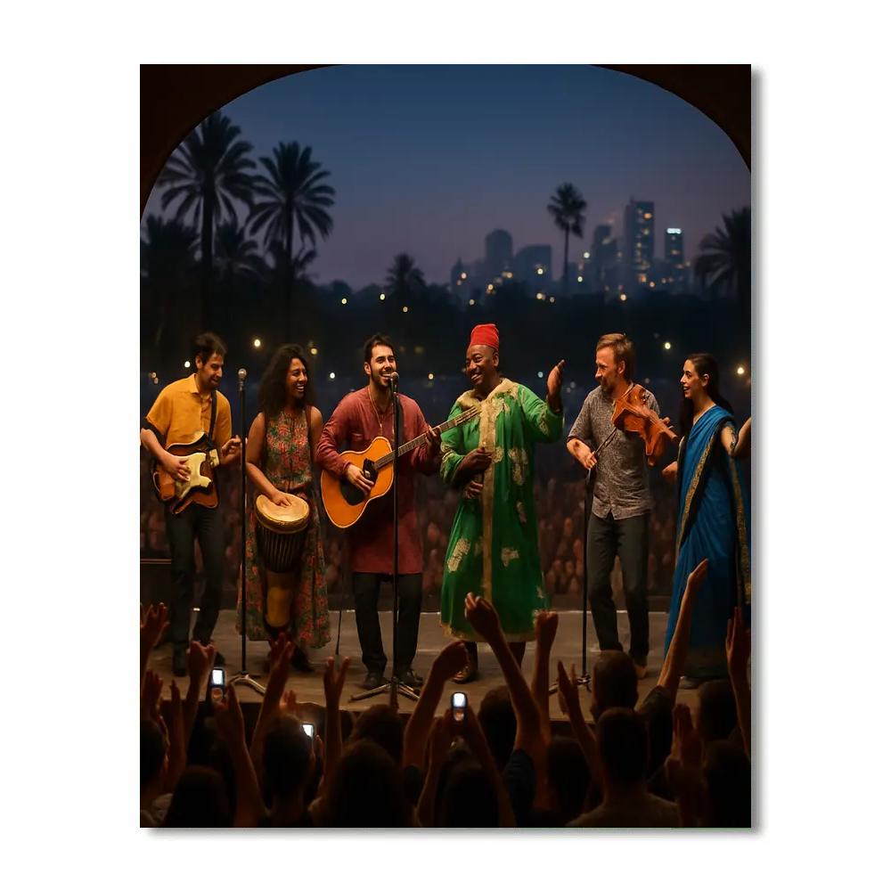 Mawazine World Music Festival Rabat Numbered painting kits