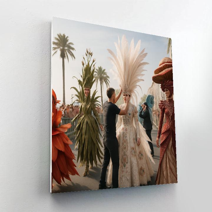 Jember Fashion Carnival Parade Numbered painting kits