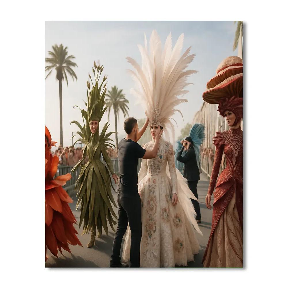 Jember Fashion Carnival Parade Numbered painting kits