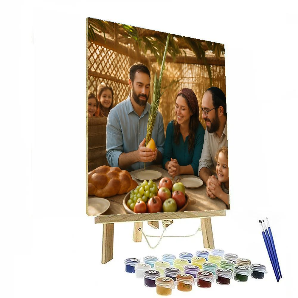Sukkot Open Air Synagogue Paint by numbers kits