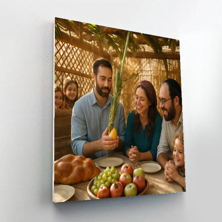 Sukkot Open Air Synagogue Paint by numbers kits