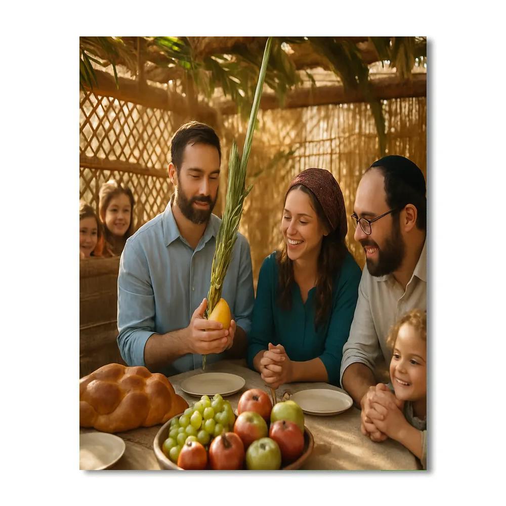 Sukkot Open Air Synagogue Paint by numbers kits