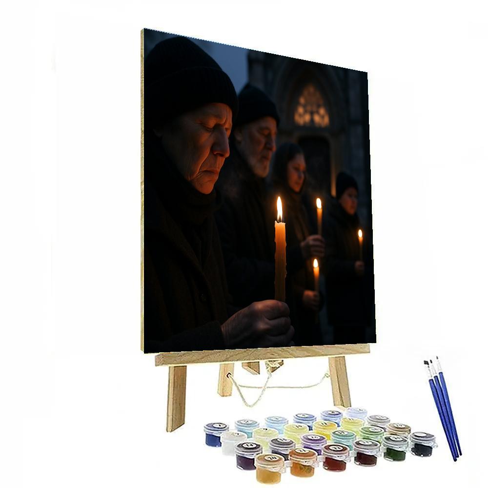 Candlemas Procession Europe DIY paint by numbers