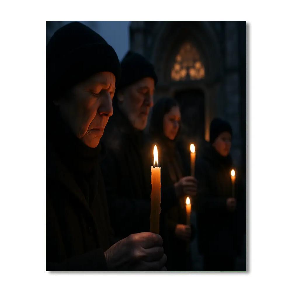 Candlemas Procession Europe DIY paint by numbers