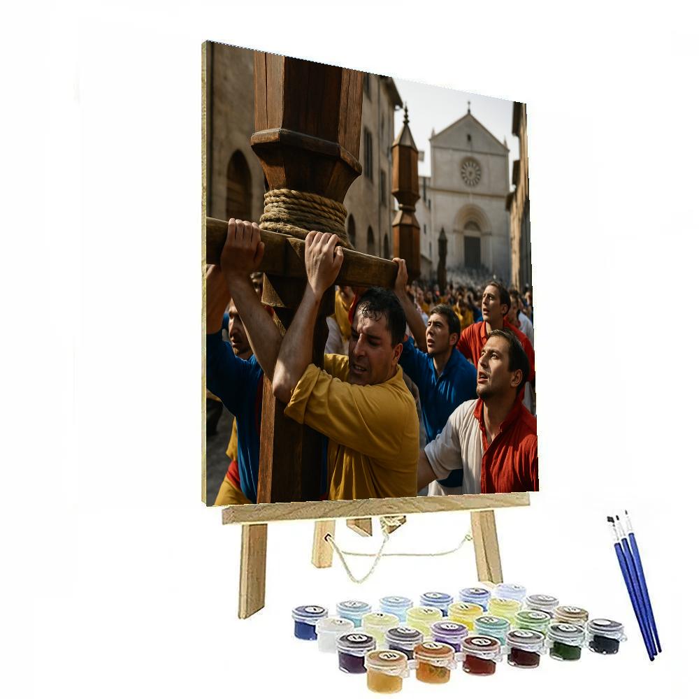 Festa Dei Ceri Gubbio Relay DIY paint by numbers