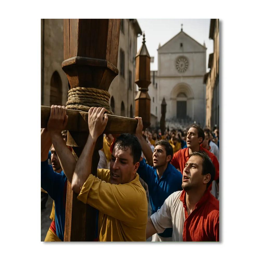 Festa Dei Ceri Gubbio Relay DIY paint by numbers