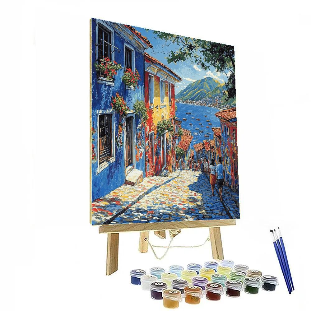 Street Art Alleys Of Valparaíso Chile paint by numbers