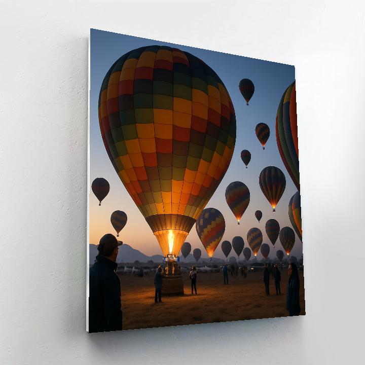 Albuquerque International Balloon Fiesta Dawn Paint by numbers art