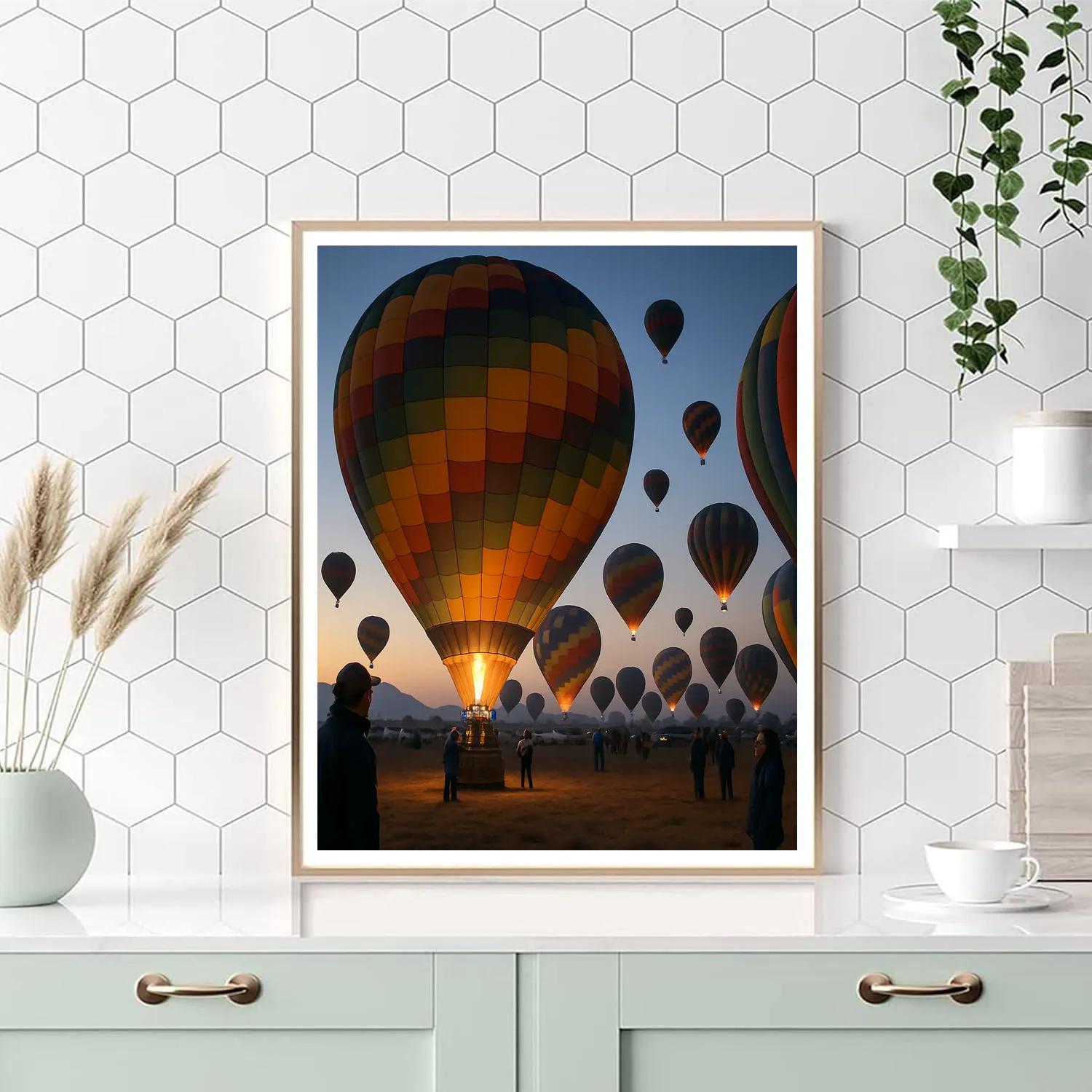 Albuquerque International Balloon Fiesta Dawn Paint by numbers art