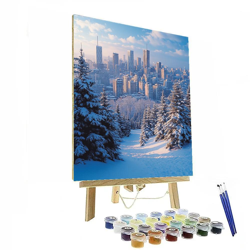 View From Mount Royal Park Montreal Canada Numbered painting kits
