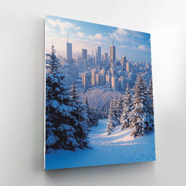 View From Mount Royal Park Montreal Canada Numbered painting kits