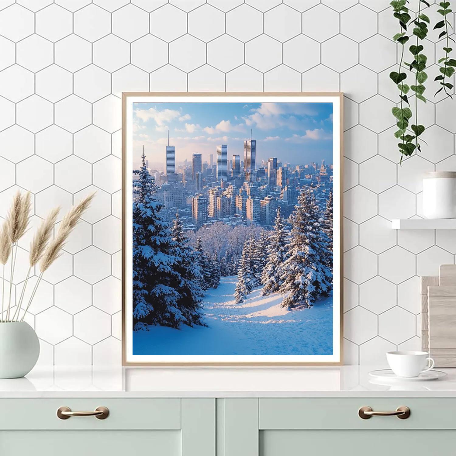 View From Mount Royal Park Montreal Canada Numbered painting kits