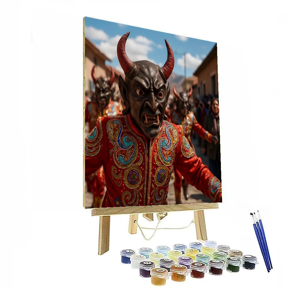 Carnaval De Oruro Bolivian Diablada paint by number