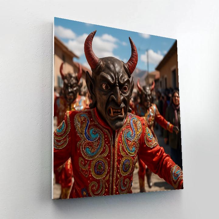 Carnaval De Oruro Bolivian Diablada paint by number