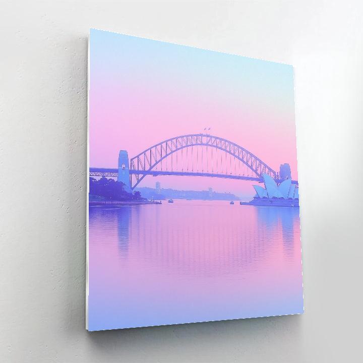 Sydney Harbour Bridge At Dawn Australia painting number kit
