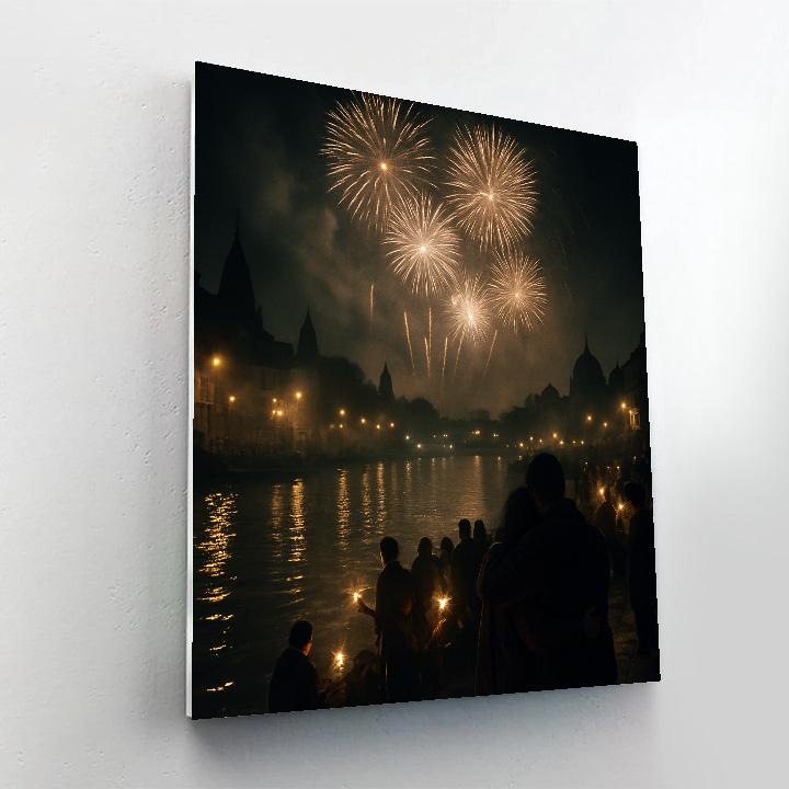 Kapalbhati New Year Fireworks India paint by numbers