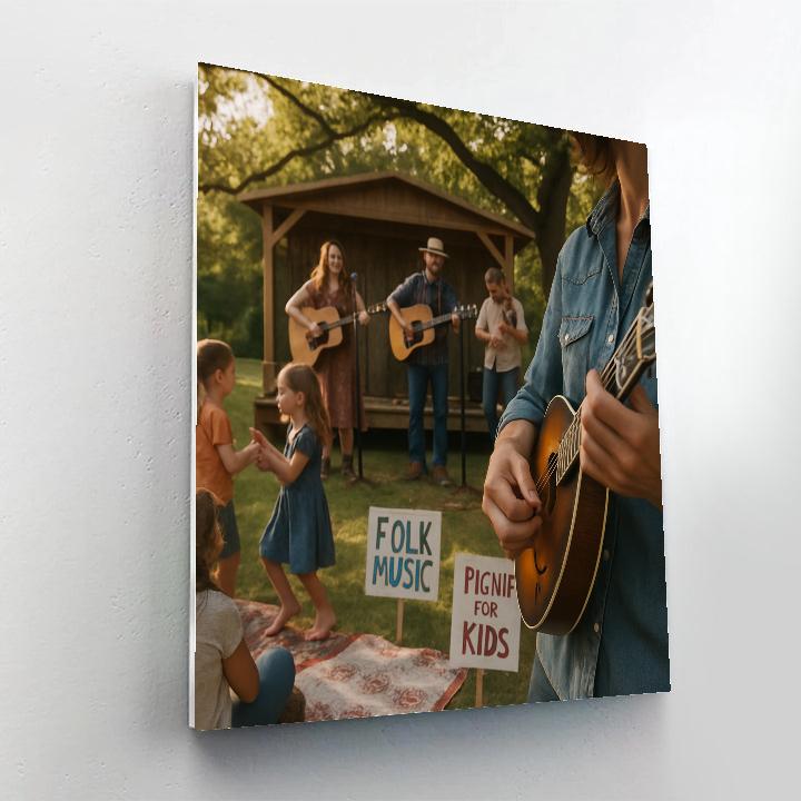 Pound Ridge Folk Festival Family Stage paint by color
