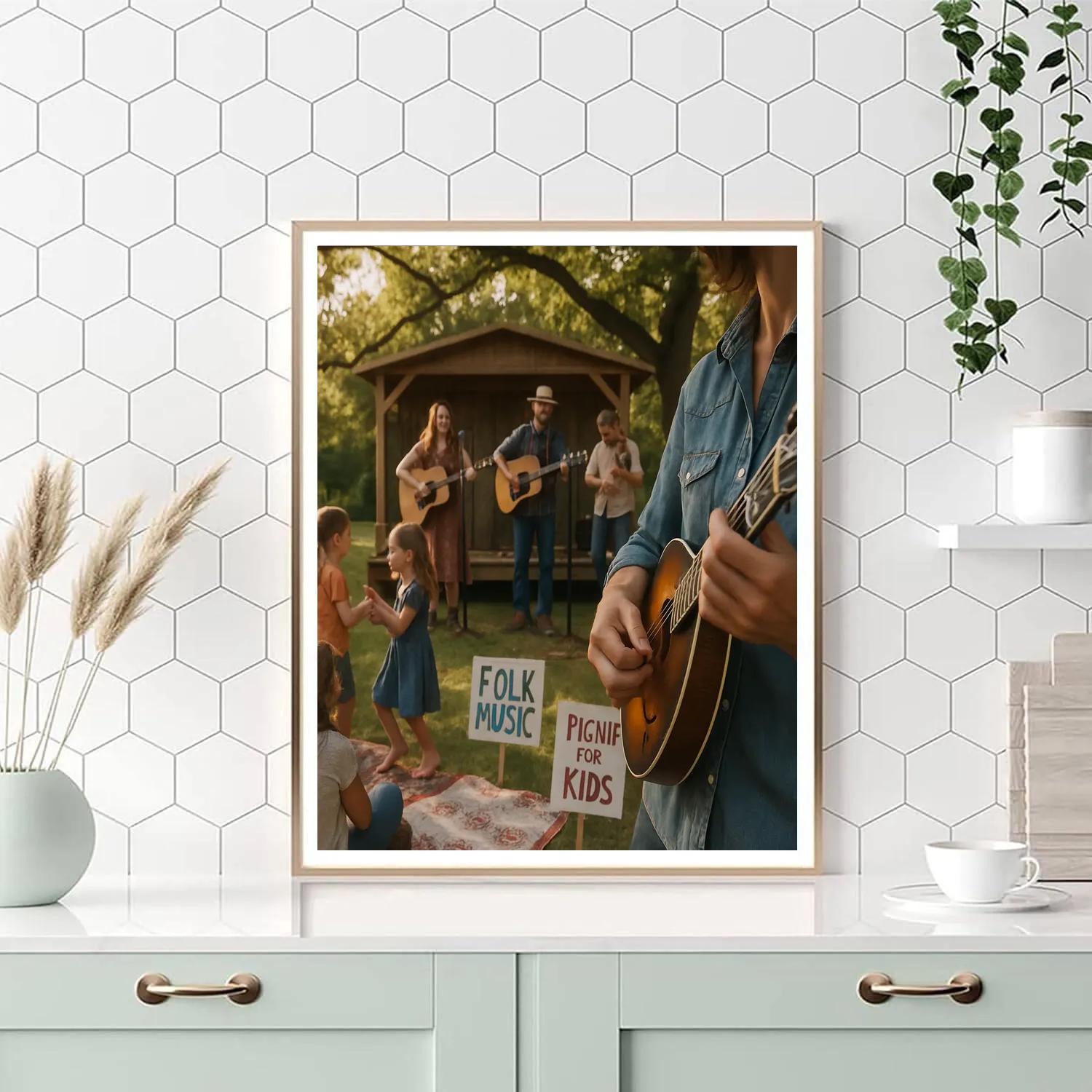 Pound Ridge Folk Festival Family Stage paint by color