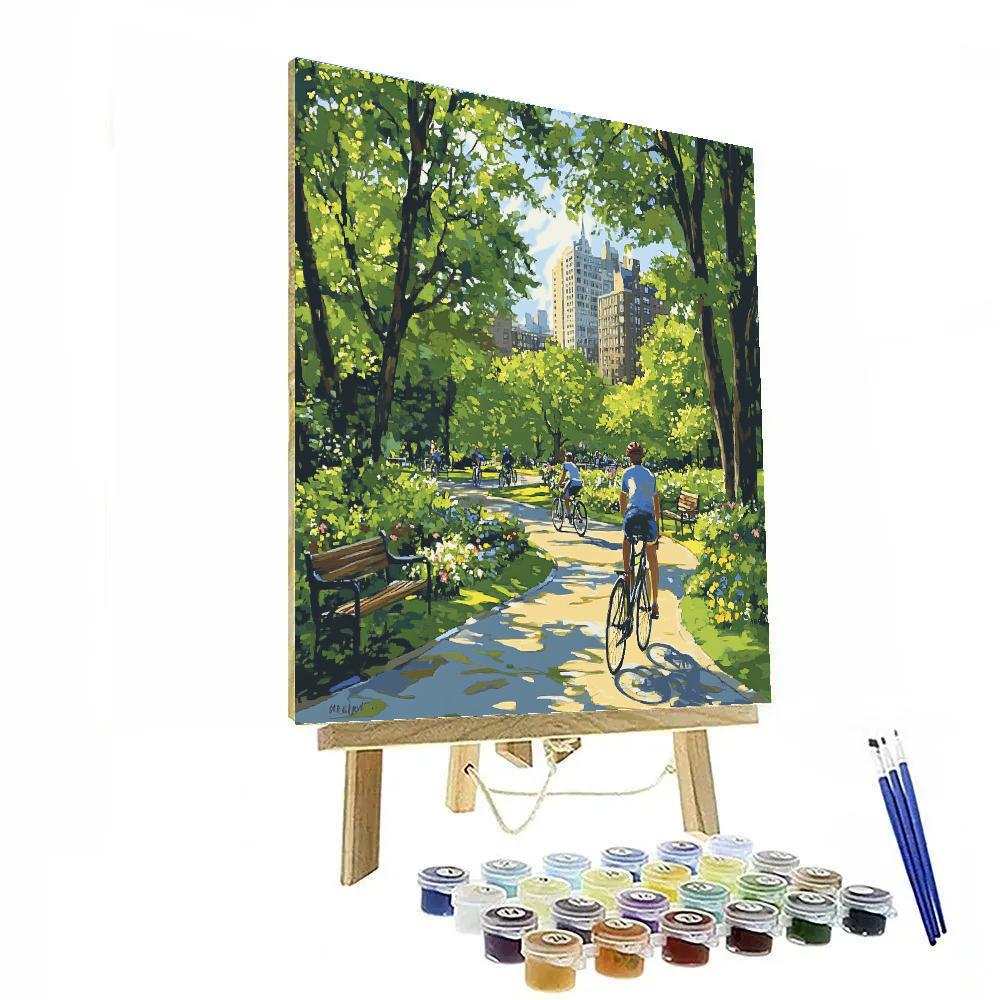 Bike Life At Vondelpark Amsterdam Netherlands paint by color