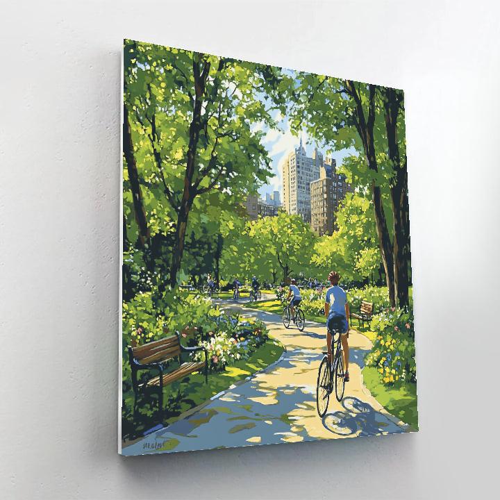 Bike Life At Vondelpark Amsterdam Netherlands paint by color