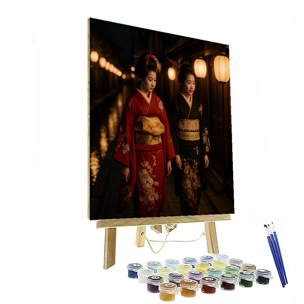 Gion Lantern Night Procession Kyoto Paint by numbers kits