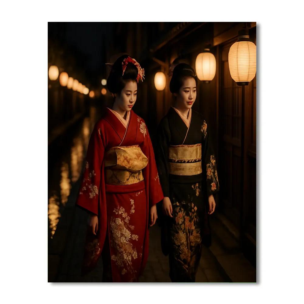 Gion Lantern Night Procession Kyoto Paint by numbers kits