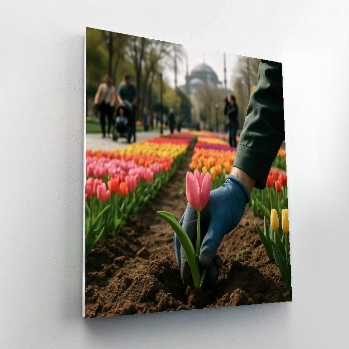 Istanbul Tulip Festival Park Alley Paint by numbers kits