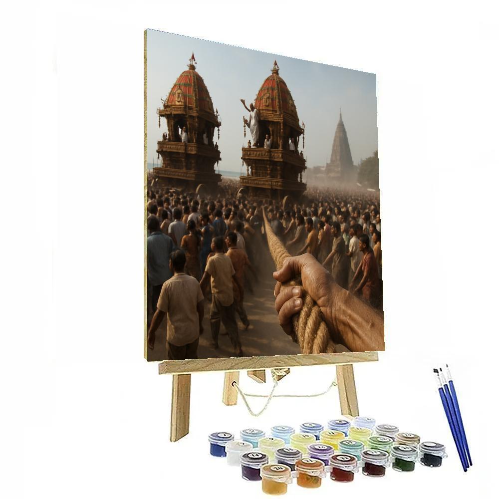 Rath Yatra Chariot Festival Puri Numbered painting kits