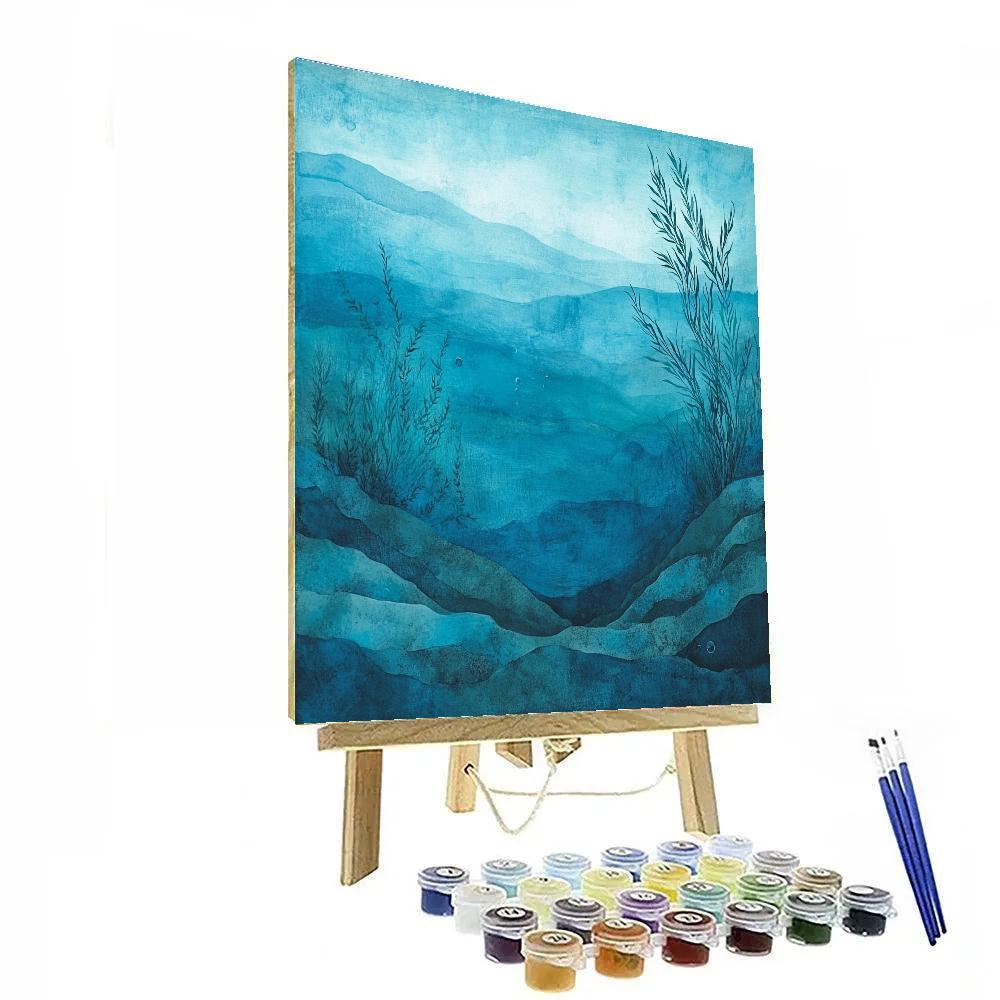 Leonardo Da Vinci Inspired Oceanic Depths painting number kit