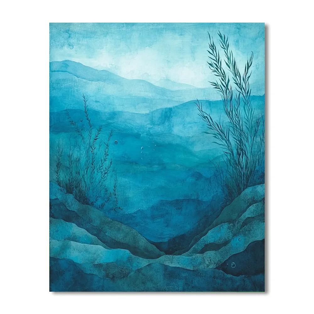 Leonardo Da Vinci Inspired Oceanic Depths painting number kit