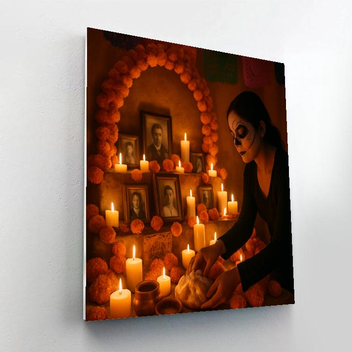 Dia De Muertos Ofrenda Interior paint by numbers