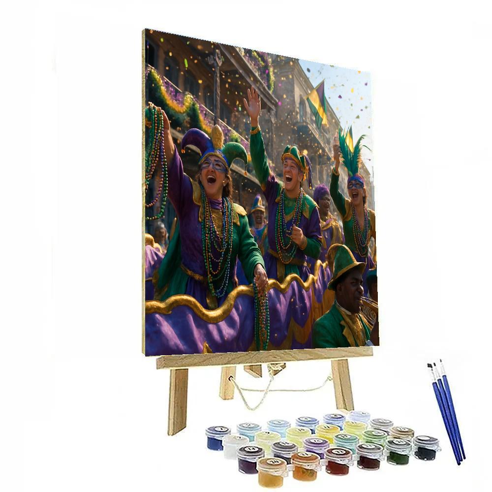 Mardi Gras Street Parade paint by numbers