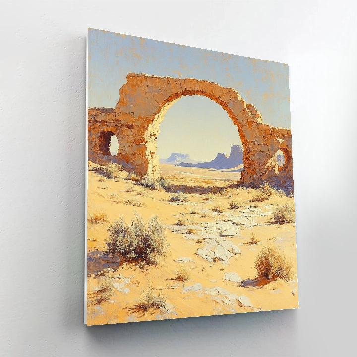 Leonardo Da Vinci Inspired Desert Dreams paint by number