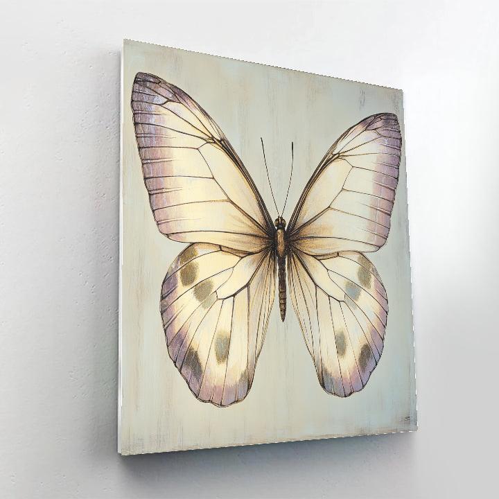 Leonardo Da Vinci Inspired Butterfly Study Number painting
