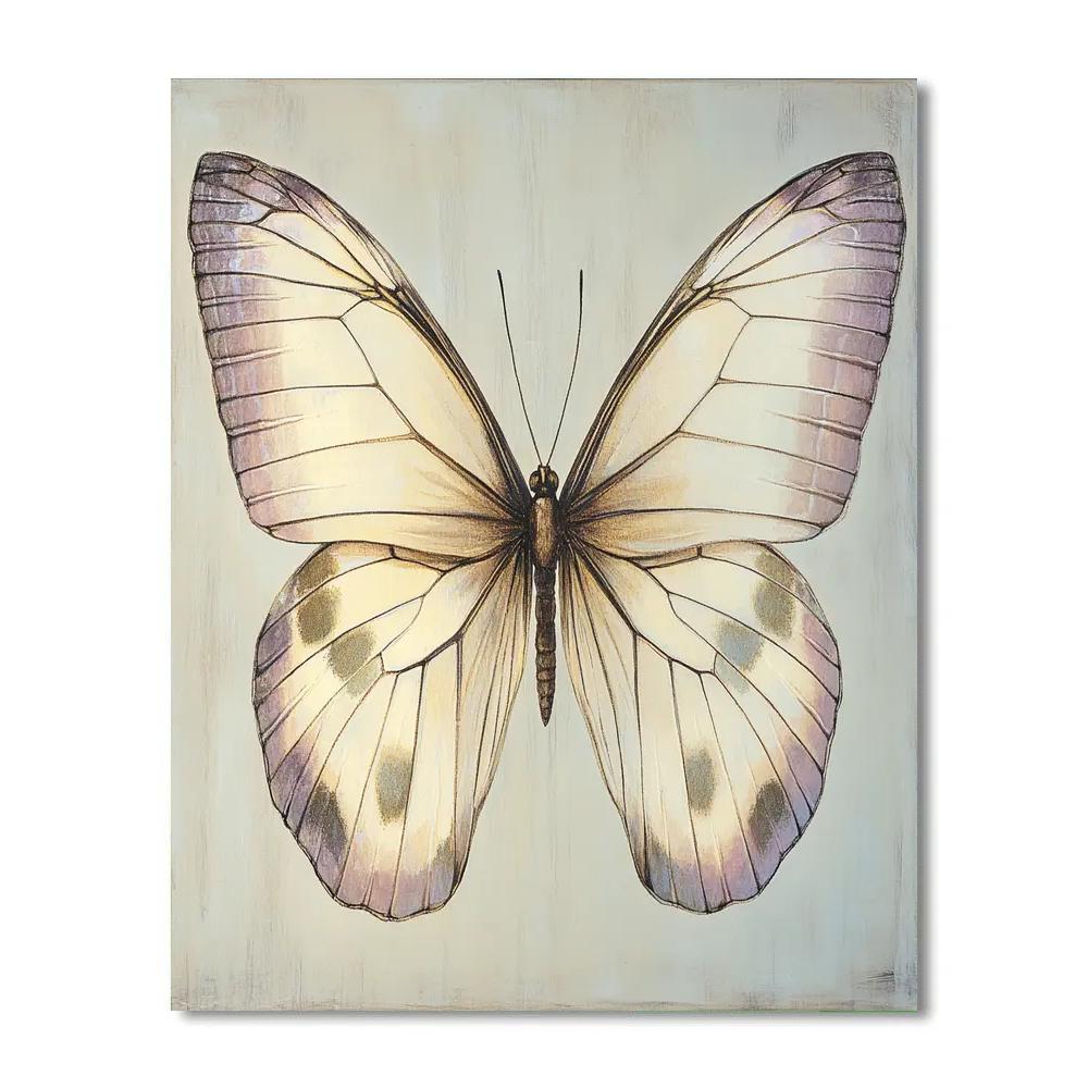 Leonardo Da Vinci Inspired Butterfly Study Number painting